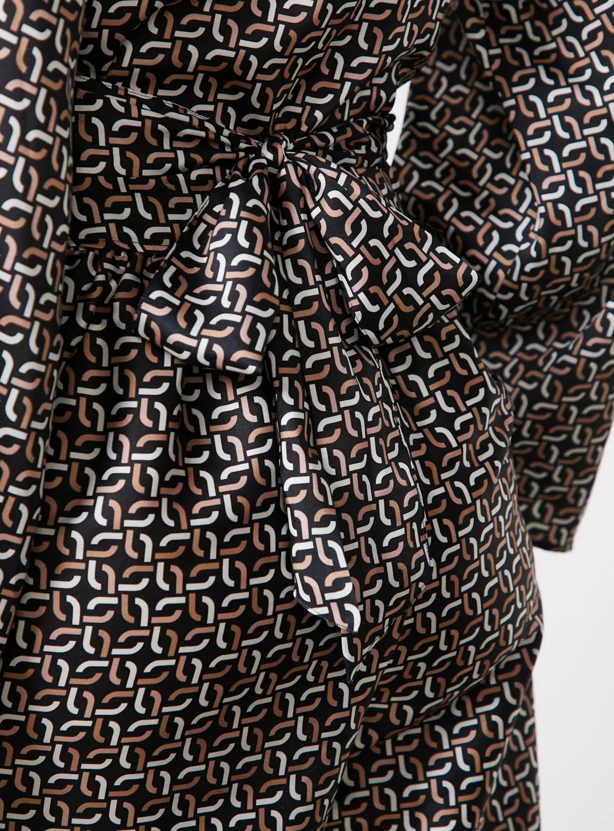 For All The Love Border Printed Satin Co-ord Wrap Top 18 2 For All The Love Border Printed Satin Co-ord Wrap Top 18 - Image 2