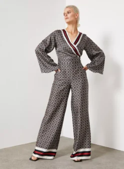 For All The Love Border Printed Satin Co-ord Wrap Top 8 8 For All The Love Border Printed Satin Co-ord Wrap Top 8 -Fit In Dress Sales tuc143291520 Multi20Coloured R Z005A 1