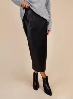 VOGUE WILLIAMS Black Pu Skirt 18 9 VOGUE WILLIAMS Black Pu Skirt 18 -Fit In Dress Sales tuc143300941 Black R Z003A