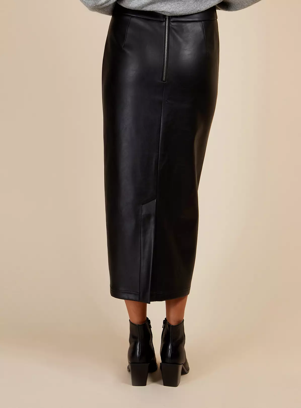 VOGUE WILLIAMS Black Pu Skirt 10 5 VOGUE WILLIAMS Black Pu Skirt 10 - Image 5