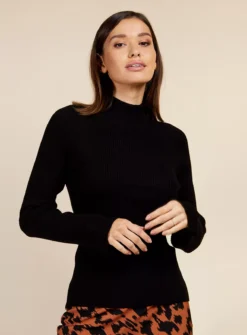 VOGUE WILLIAMS Black Rib Knit Top XL -Fit In Dress Sales tuc143304028 Black R Z002A 1