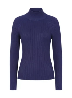 VOGUE WILLIAMS Navy Rib Knit Top XL -Fit In Dress Sales tuc143304061 Navy R Z003A