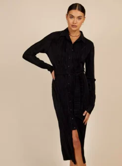 VOGUE WILLIAMS Black Plisse Midi Dress 16 11 VOGUE WILLIAMS Black Plisse Midi Dress 16 -Fit In Dress Sales tuc143306488 Black R Z003A