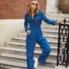 VOGUE WILLIAMS Blue Denim Jsuit 18