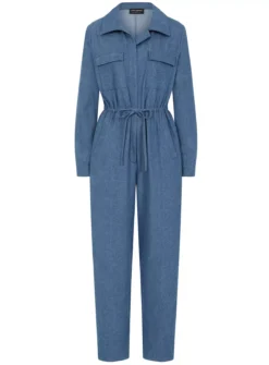 VOGUE WILLIAMS Blue Denim Jsuit 18 10 VOGUE WILLIAMS Blue Denim Jsuit 18 -Fit In Dress Sales tuc143306761 Blue R Z004A