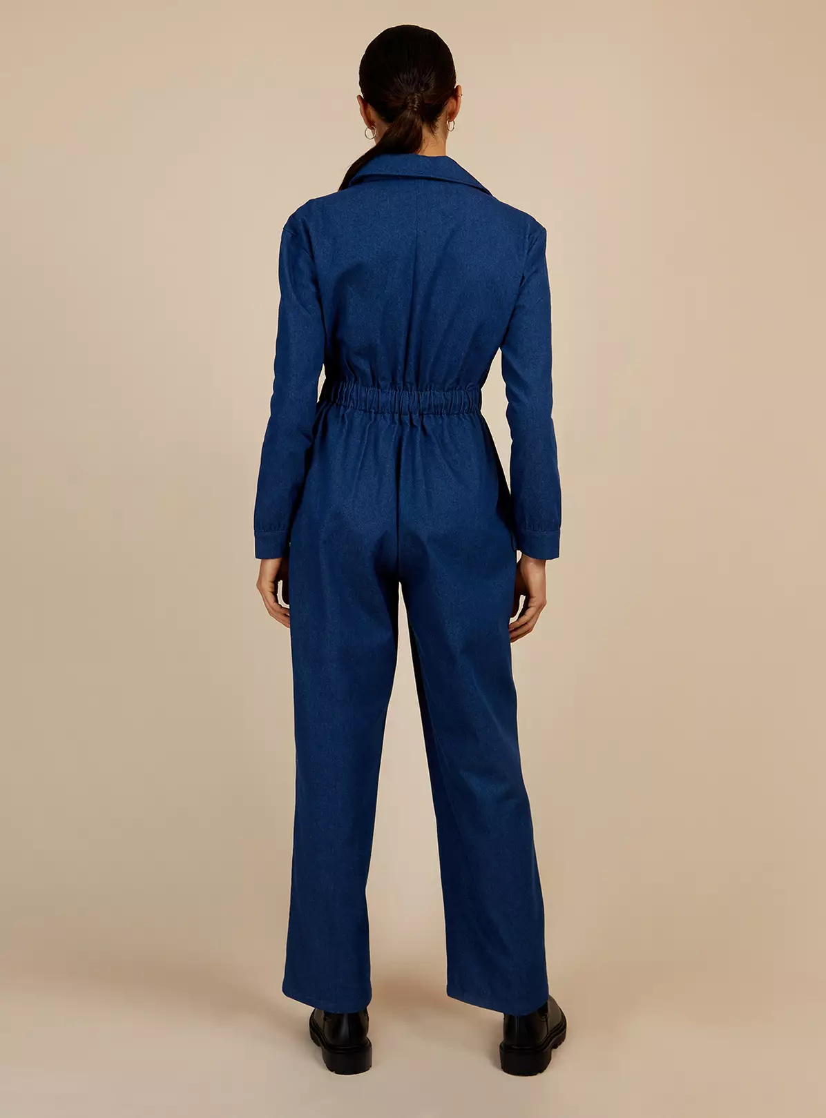 VOGUE WILLIAMS Blue Denim Jsuit 18 4 VOGUE WILLIAMS Blue Denim Jsuit 18 - Image 4