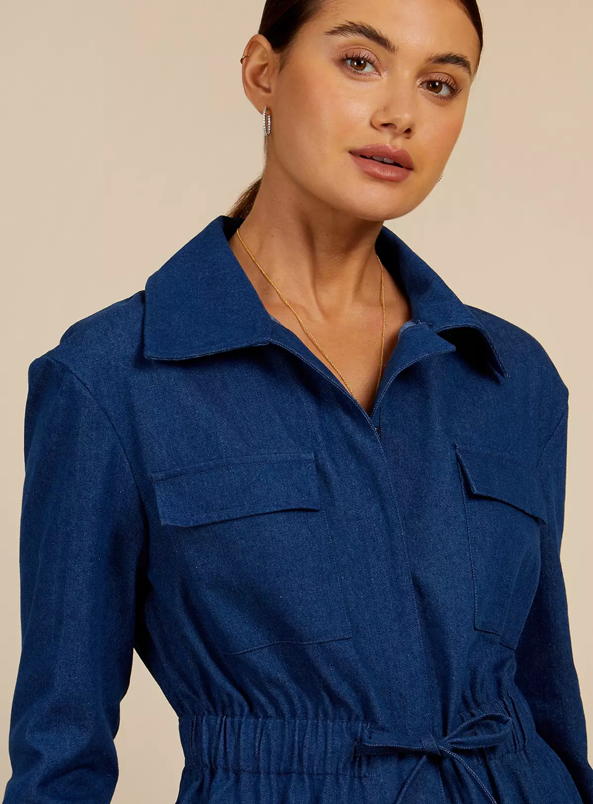 VOGUE WILLIAMS Blue Denim Jsuit 18 6 VOGUE WILLIAMS Blue Denim Jsuit 18 - Image 6