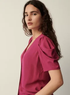 FINERY Jan Blouse 18 7 FINERY Jan Blouse 18 -Fit In Dress Sales tuc143321055 Pink R Z003A