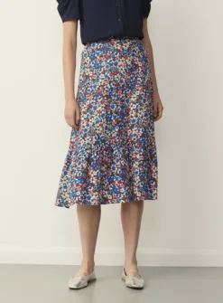 FINERY Jasmin Skirt 20 5 FINERY Jasmin Skirt 20 -Fit In Dress Sales tuc143322082 Blue R Z001A