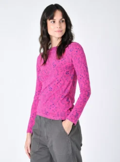 BURGS Carey Printed Jersey Top 16 9 BURGS Carey Printed Jersey Top 16 -Fit In Dress Sales tuc143326711 Pink R Z001A