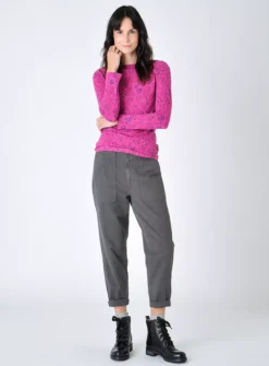 BURGS Carey Printed Jersey Top 16