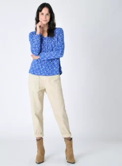 BURGS Bethel Fashion Jersey Top 8 -Fit In Dress Sales tuc143326745 Blue R Z004A