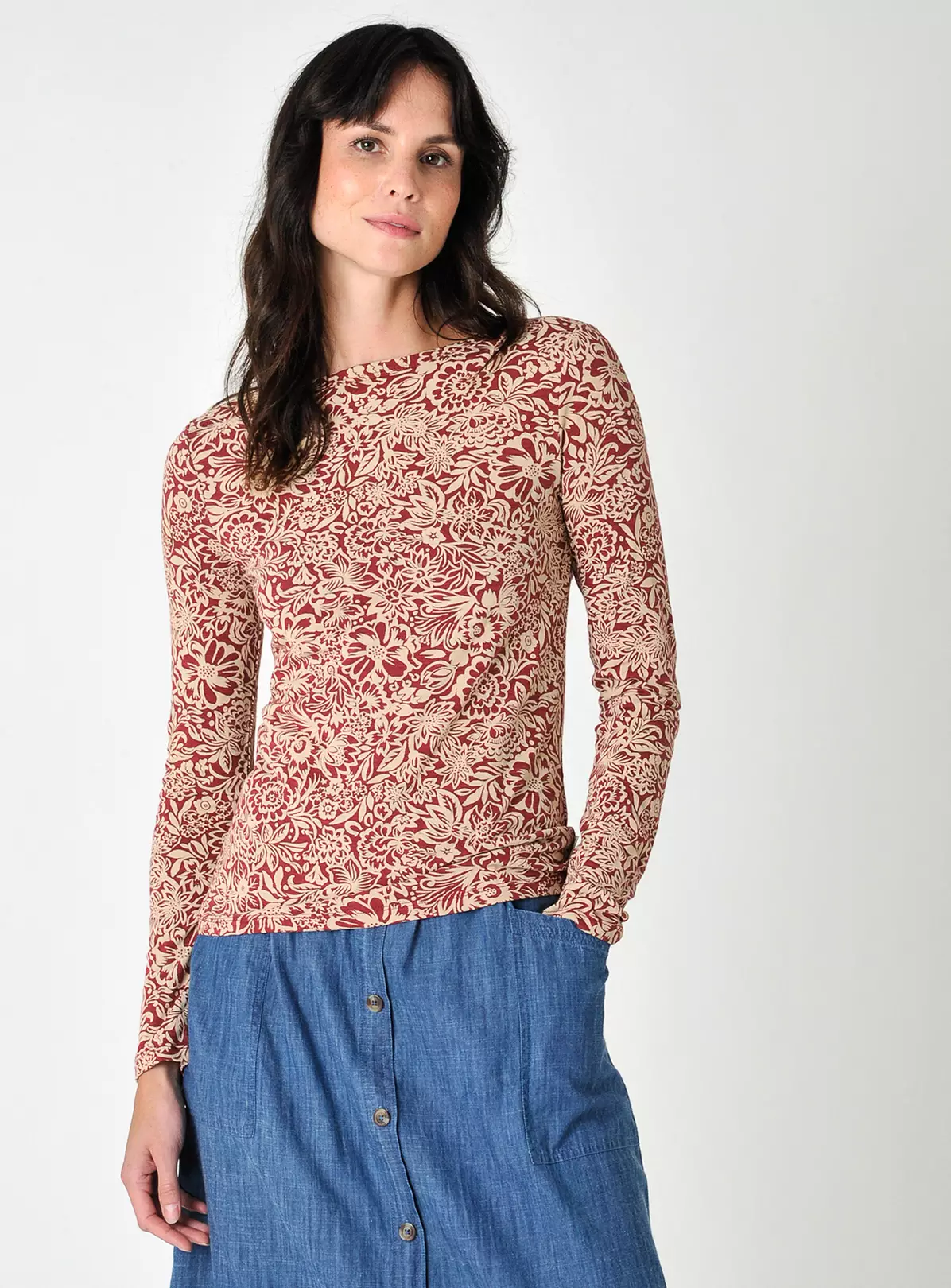 BURGS Carey Printed Jersey Top 10 4 BURGS Carey Printed Jersey Top 10 - Image 4