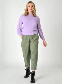 BURGS Hatherleigh Ribbed Jersey Top 18 8 BURGS Hatherleigh Ribbed Jersey Top 18 -Fit In Dress Sales tuc143327465 Lilac R Z004A