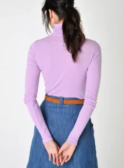 BURGS Agnes Jersey Roll Neck Top 14 -Fit In Dress Sales tuc143327676 Lilac R Z002A