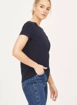 THOUGHT Fairtrade Organic Cotton Tee 10 6 THOUGHT Fairtrade Organic Cotton Tee 10 -Fit In Dress Sales tuc143332301 Navy R Z003A