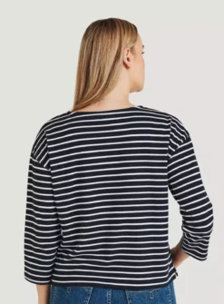 THOUGHT The Fairtrade Organic Cotton Breton Top 18 6 THOUGHT The Fairtrade Organic Cotton Breton Top 18 -Fit In Dress Sales tuc143332951 Navy R Z002A