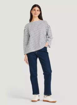 THOUGHT The Fairtrade Organic Cotton Breton Top 16 8 THOUGHT The Fairtrade Organic Cotton Breton Top 16 -Fit In Dress Sales tuc143333152 White R Z006A