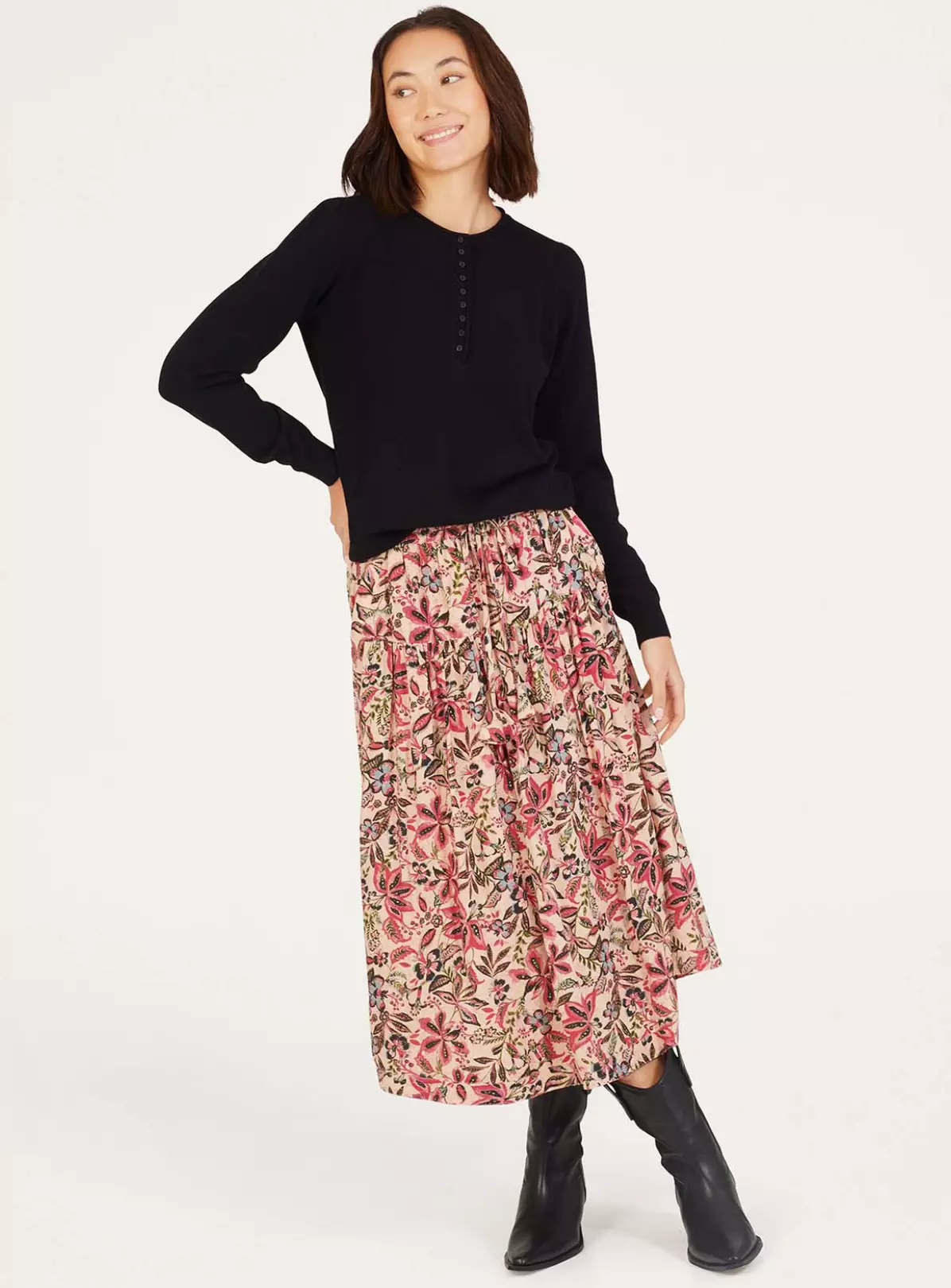 THOUGHT Faye Lenzing EcoVero Dobby Skirt 8 1 THOUGHT Faye Lenzing EcoVero Dobby Skirt 8