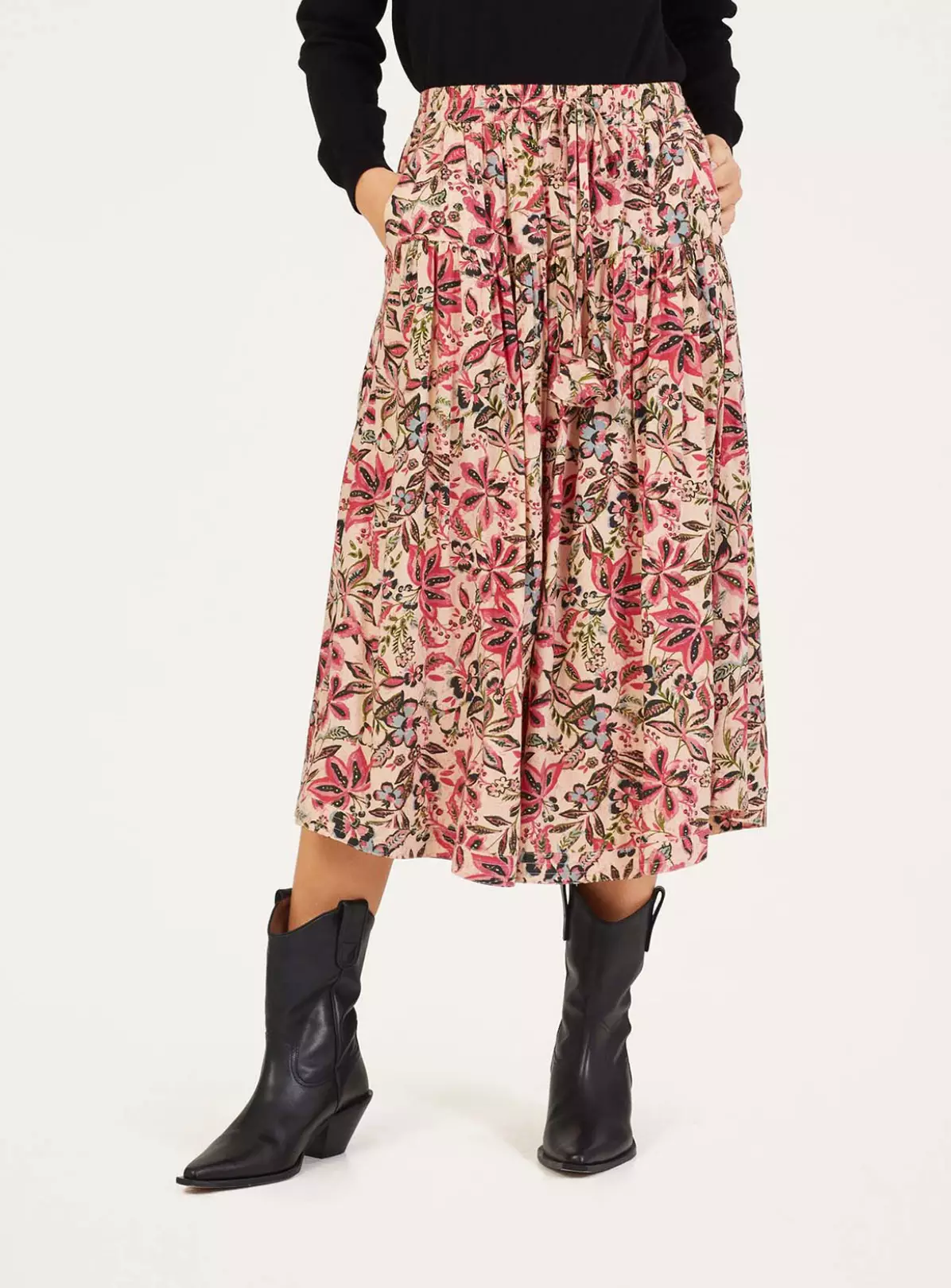 THOUGHT Faye Lenzing EcoVero Dobby Skirt 8 2 THOUGHT Faye Lenzing EcoVero Dobby Skirt 8 - Image 2