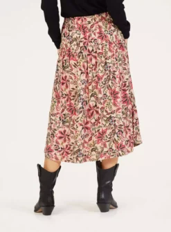 THOUGHT Faye Lenzing EcoVero Dobby Skirt 8 8 THOUGHT Faye Lenzing EcoVero Dobby Skirt 8 -Fit In Dress Sales tuc143343502 Pink R Z006A 1