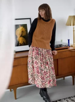 THOUGHT Ayla Organic Cotton Fluffy Knitted Vest 16 -Fit In Dress Sales tuc143346375 Brown R Z001A 1