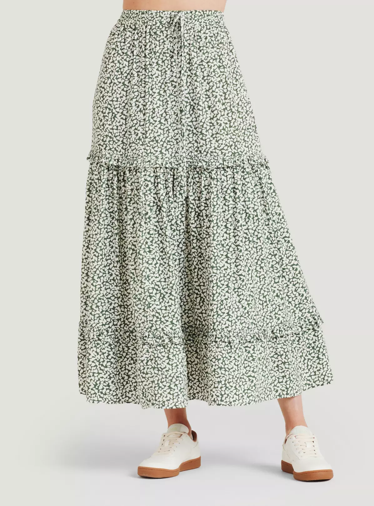 THOUGHT Mapel Lenzing EcoVero Tiered Maxi Skirt 18 5 THOUGHT Mapel Lenzing EcoVero Tiered Maxi Skirt 18 - Image 5
