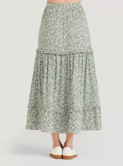 THOUGHT Mapel Lenzing EcoVero Tiered Maxi Skirt 18