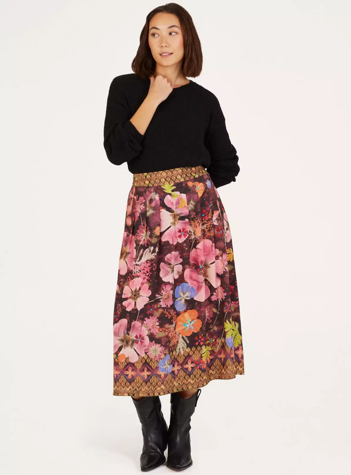 THOUGHT Emelia Tencel Midi Skirt 18 1 THOUGHT Emelia Tencel Midi Skirt 18