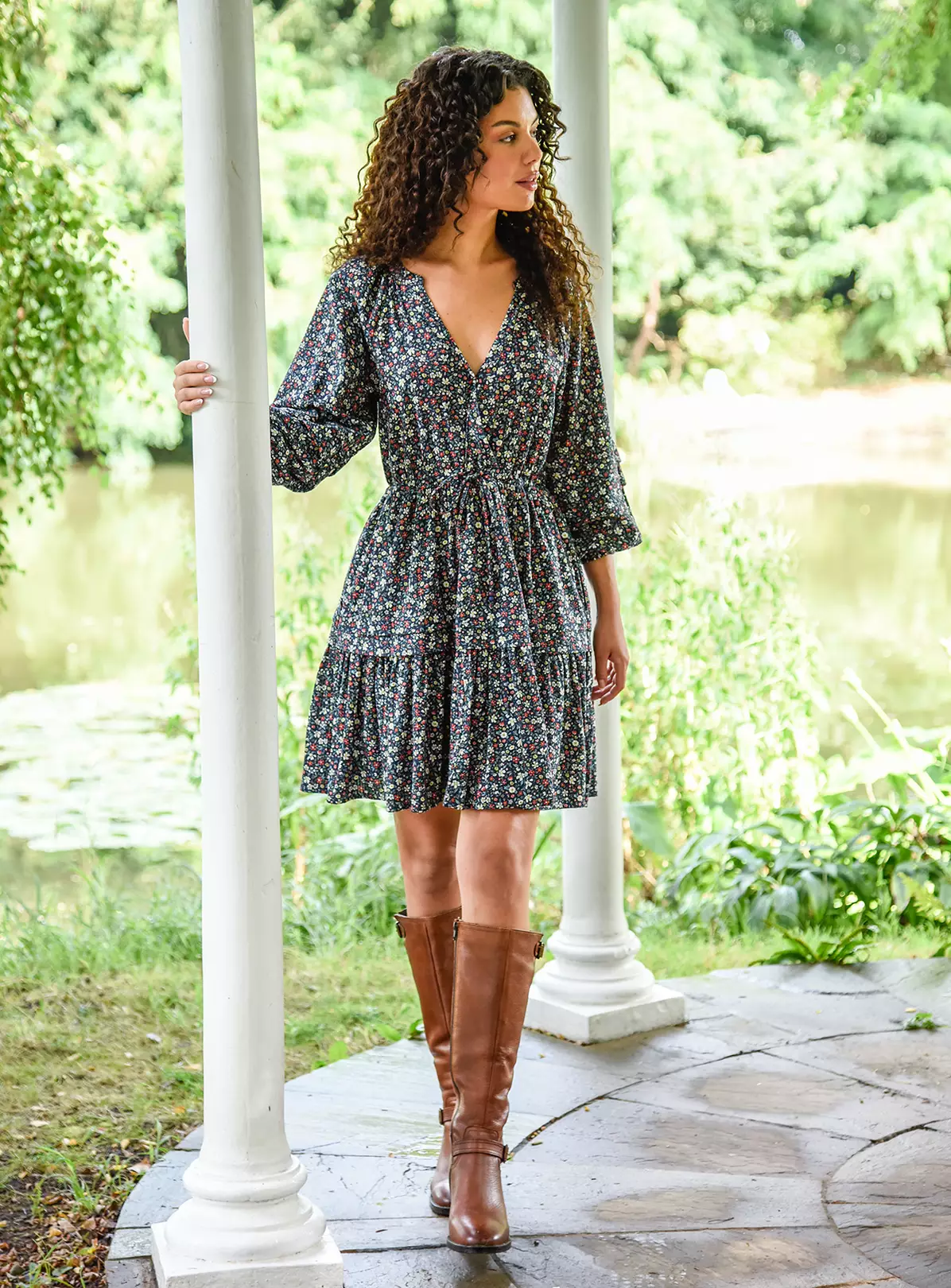 BURGS Carleen Short Wrap Dress 18 6 BURGS Carleen Short Wrap Dress 18 - Image 6