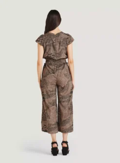 THOUGHT Carmen Lenzing EcoVero Crepe Jumpsuit 12 10 THOUGHT Carmen Lenzing EcoVero Crepe Jumpsuit 12 -Fit In Dress Sales tuc143348901 Brown R Z002A