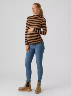 MAMALICIOUS Nellie Long Sleeve Rollneck Top S