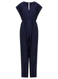 FRENCH CONNECTION Regi Pleated Jumpsuit S 7 FRENCH CONNECTION Regi Pleated Jumpsuit S -Fit In Dress Sales tuc143408783 Blue R Z003A 1