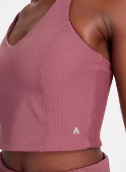 Active Plum Ribbed Panel Coord Crop Top XL -Fit In Dress Sales tuc143418148 Plum R Z003A 1