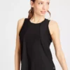 Active Black Dropped Hem VestXXL