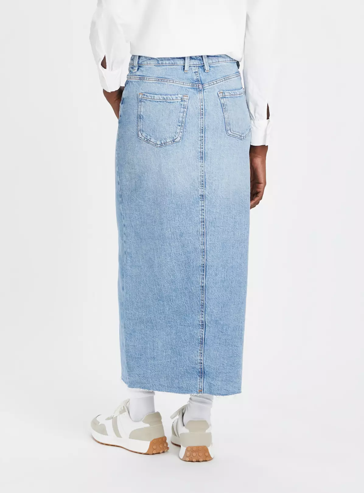 Light Denim Maxi Split Skirt 22 2 Light Denim Maxi Split Skirt 22 - Image 2