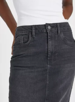 Black Denim Maxi Split Skirt 12 7 Black Denim Maxi Split Skirt 12 -Fit In Dress Sales tuc143425495 Black R Z003A