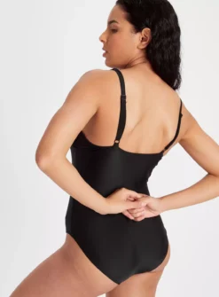 Black V-Neck Swimsuit 22