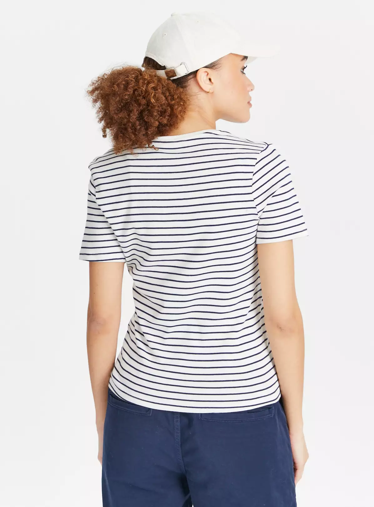 Navy & Striped Slim Fit T-Shirts 2 Pack 24 6 Navy & Striped Slim Fit T-Shirts 2 Pack 24 - Image 6