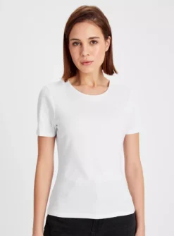 White Slim Fit T-Shirt 18 -Fit In Dress Sales tuc143455310 White R Z001A