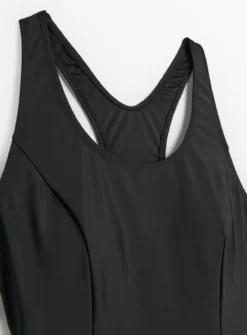 Black Side Stripe Short Swimsuit8