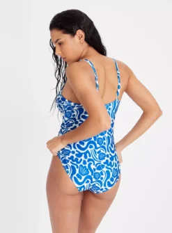 Seashell Print Classic Swimsuit 18