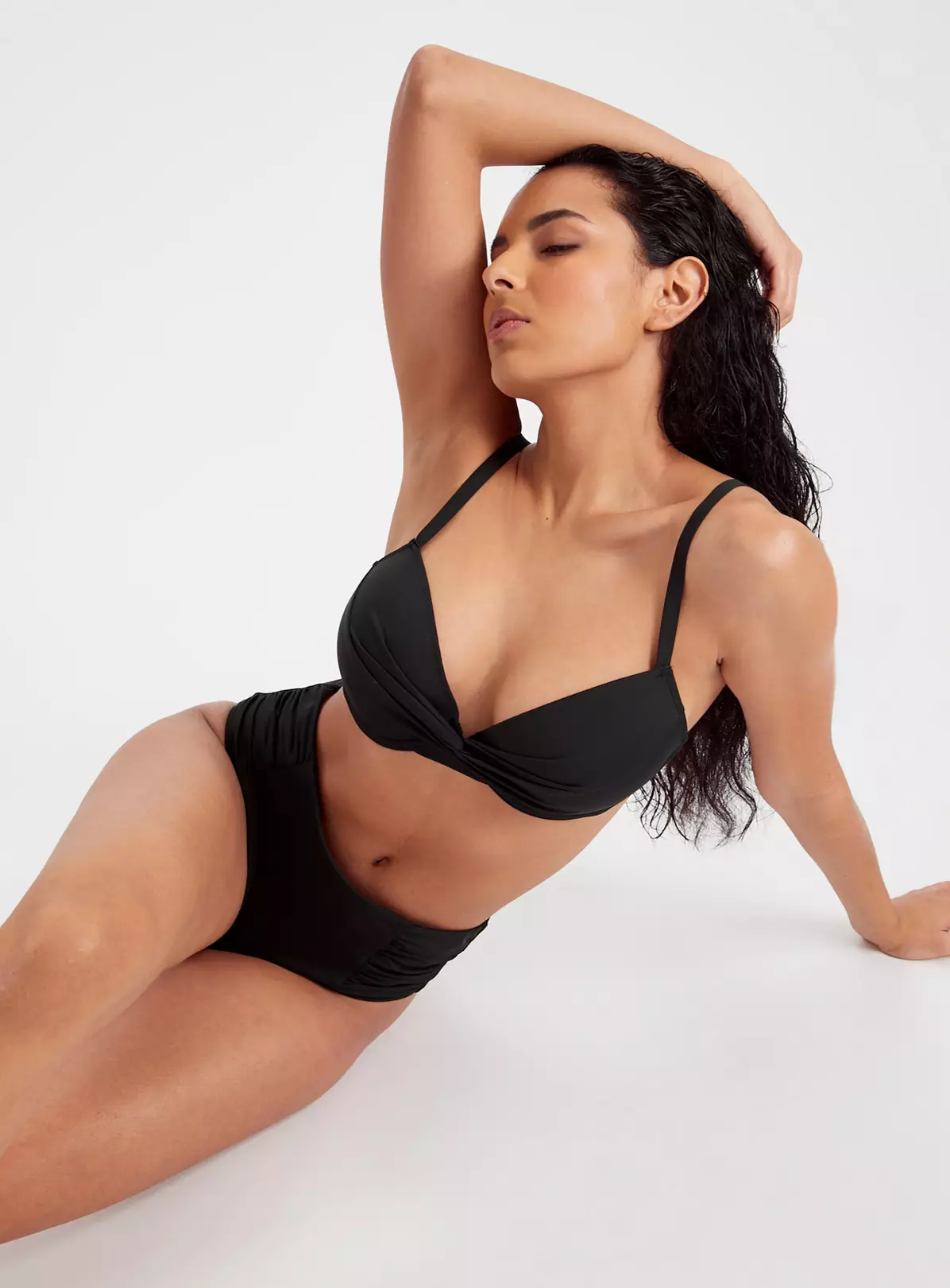 Black Ruched Bikini Bottoms 16 3 Black Ruched Bikini Bottoms 16 - Image 3