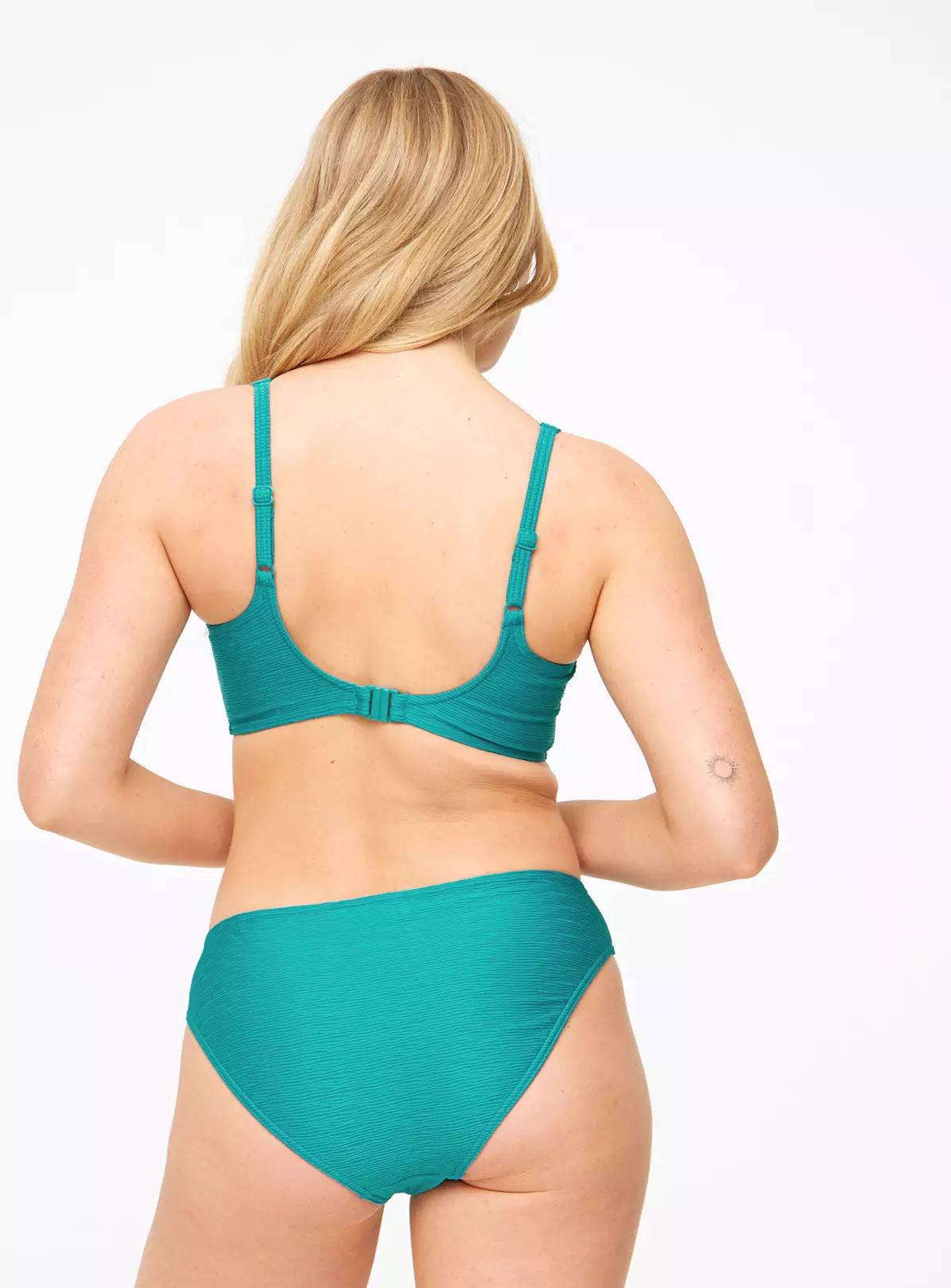 Teal Textured Bikini Bottoms 8 1 Teal Textured Bikini Bottoms 8