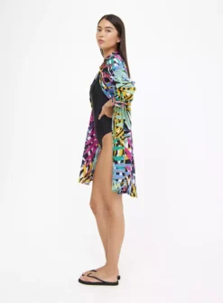 Tropical Palm Print Beach Shirt 18