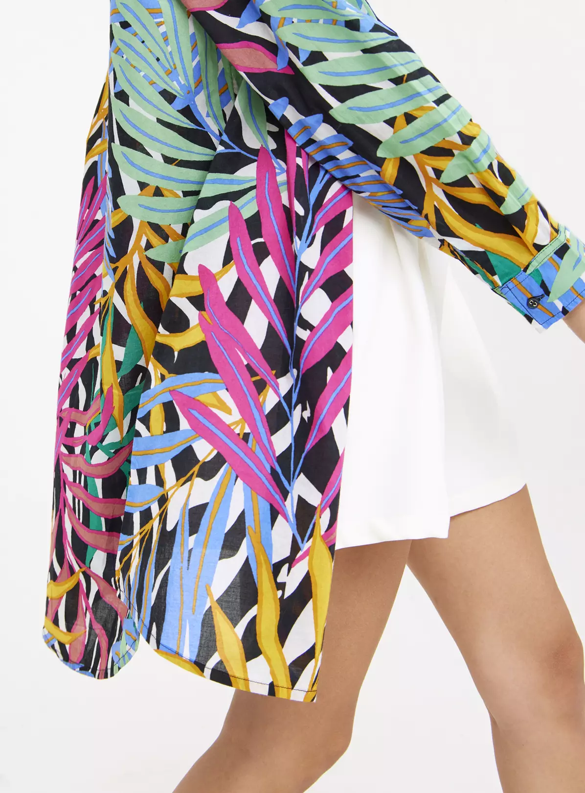 Tropical Palm Print Beach Shirt 18 3 Tropical Palm Print Beach Shirt 18 - Image 3