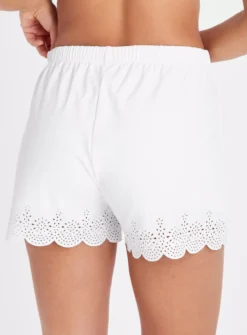 White Lace Trim Beach Shorts 16 -Fit In Dress Sales tuc143461541 White R Z003A 1