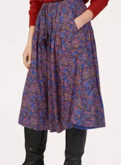 THOUGHT Fawn Lenzing Ecovero Printed Skirt 16