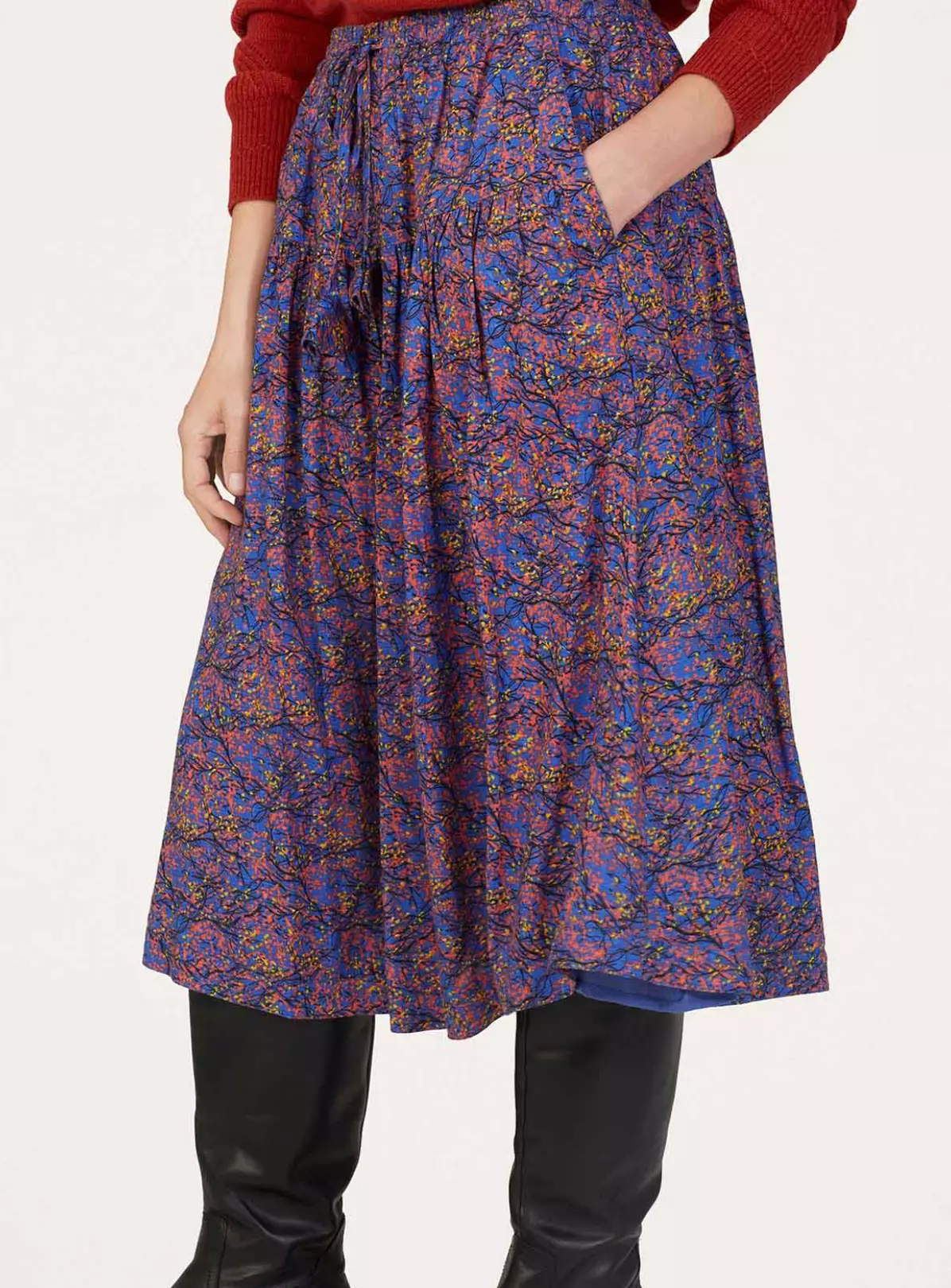 THOUGHT Fawn Lenzing Ecovero Printed Skirt 16 1 THOUGHT Fawn Lenzing Ecovero Printed Skirt 16