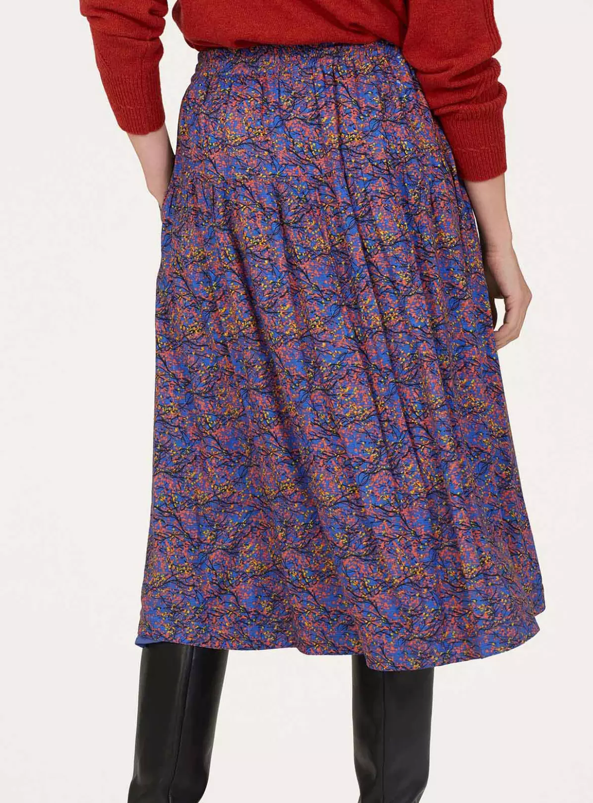 THOUGHT Fawn Lenzing Ecovero Printed Skirt 16 2 THOUGHT Fawn Lenzing Ecovero Printed Skirt 16 - Image 2